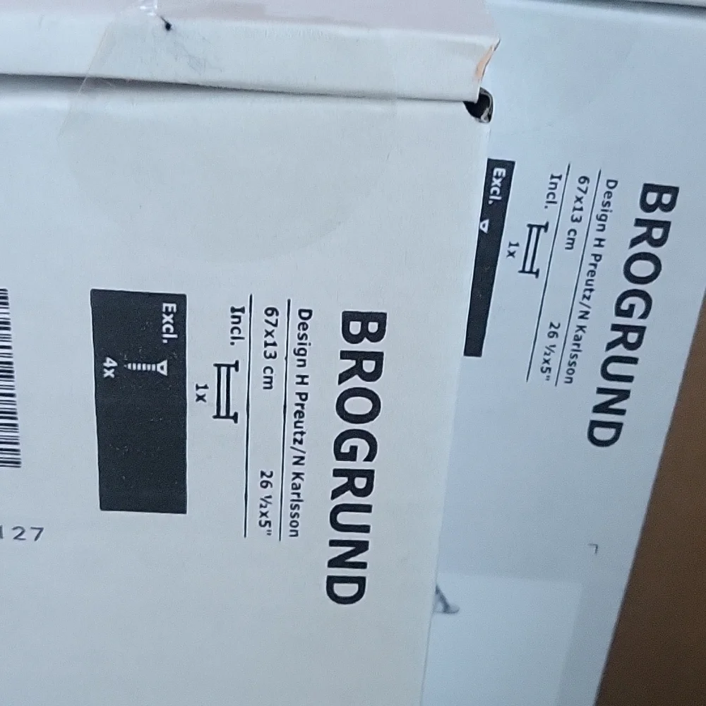 Two NIB Ikea brogrund towel rods